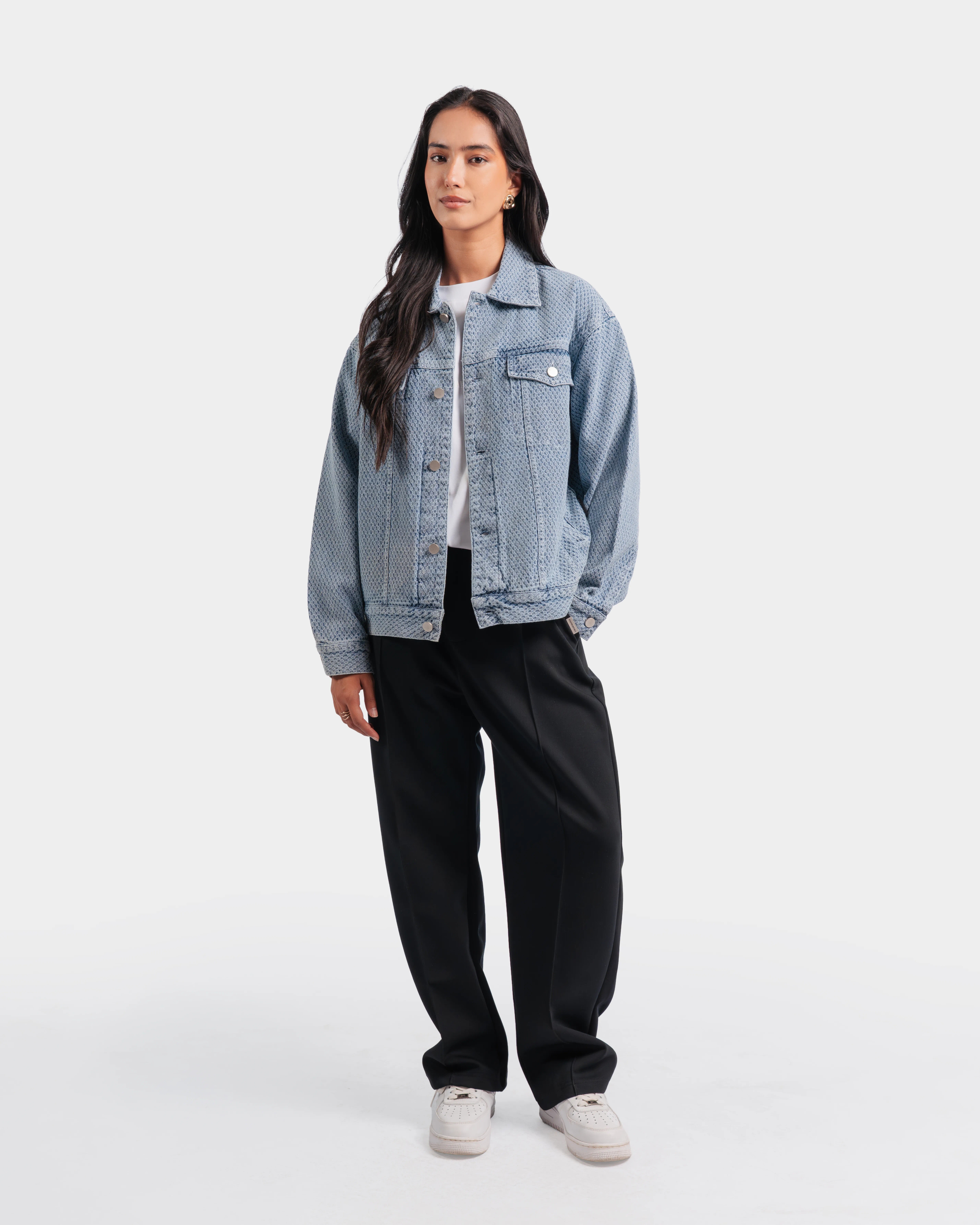 Textured Trucker Jacket - alternate view