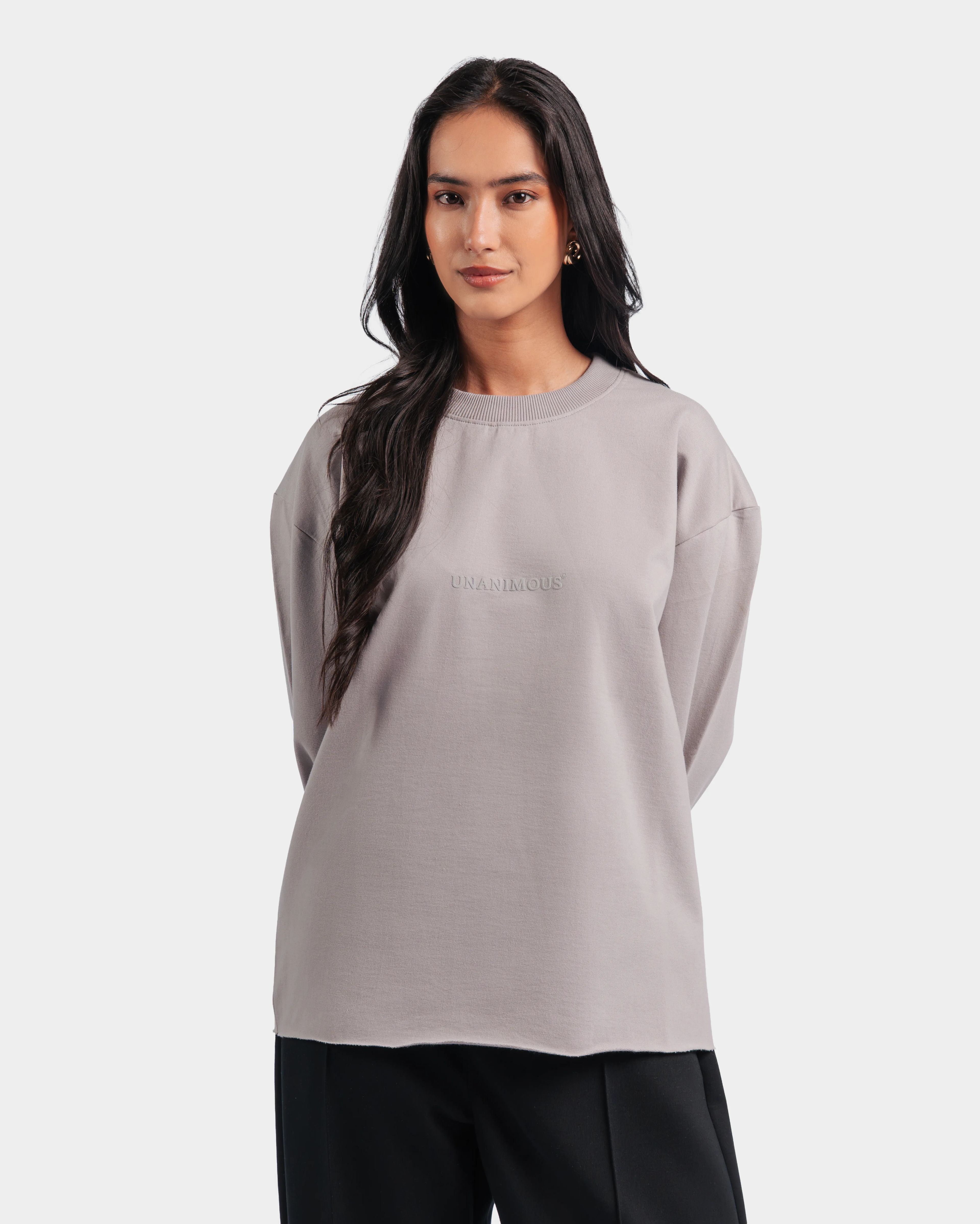 Raw Edge Full Sleeve Tee
