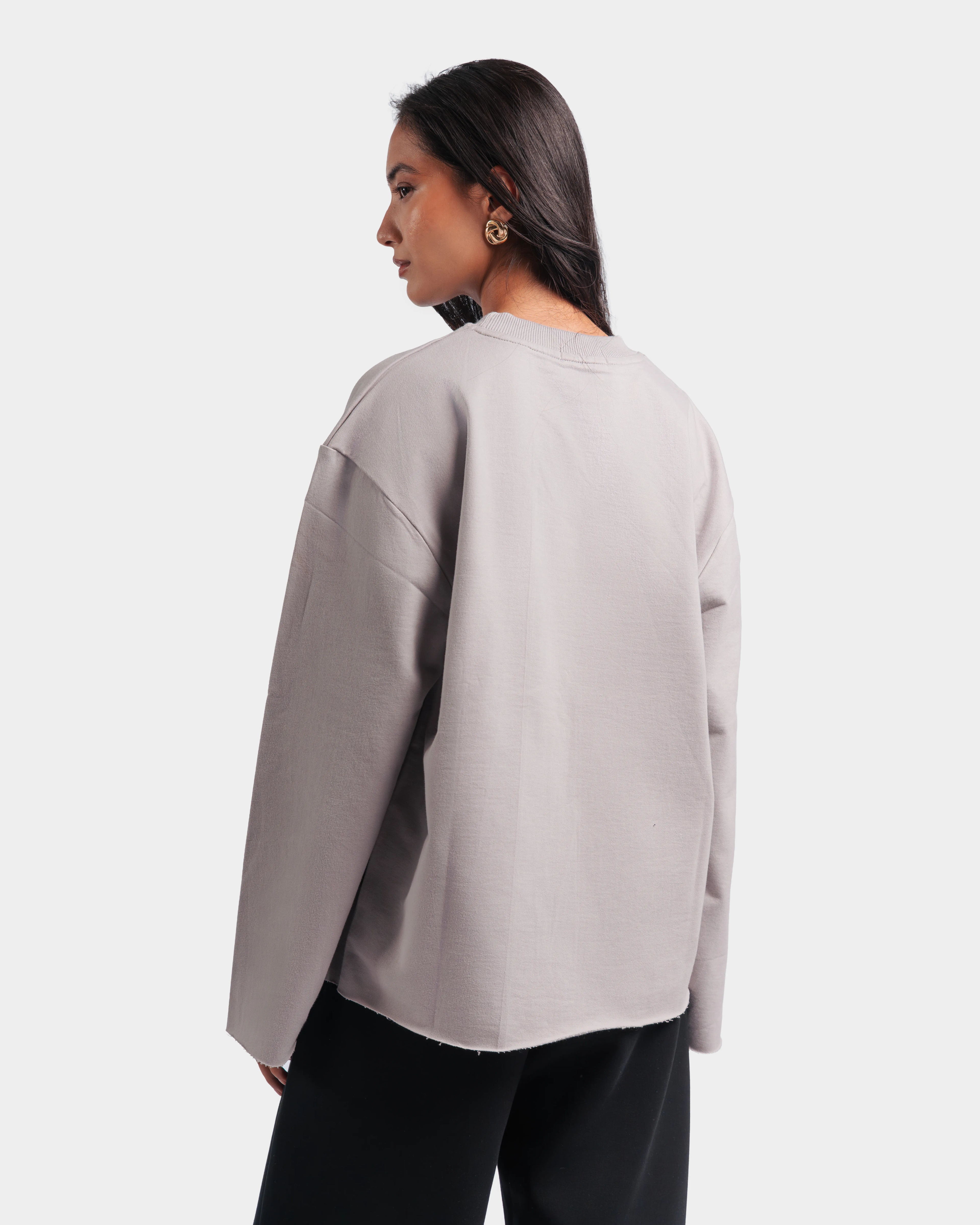 Raw Edge Full Sleeve Tee - Image 3