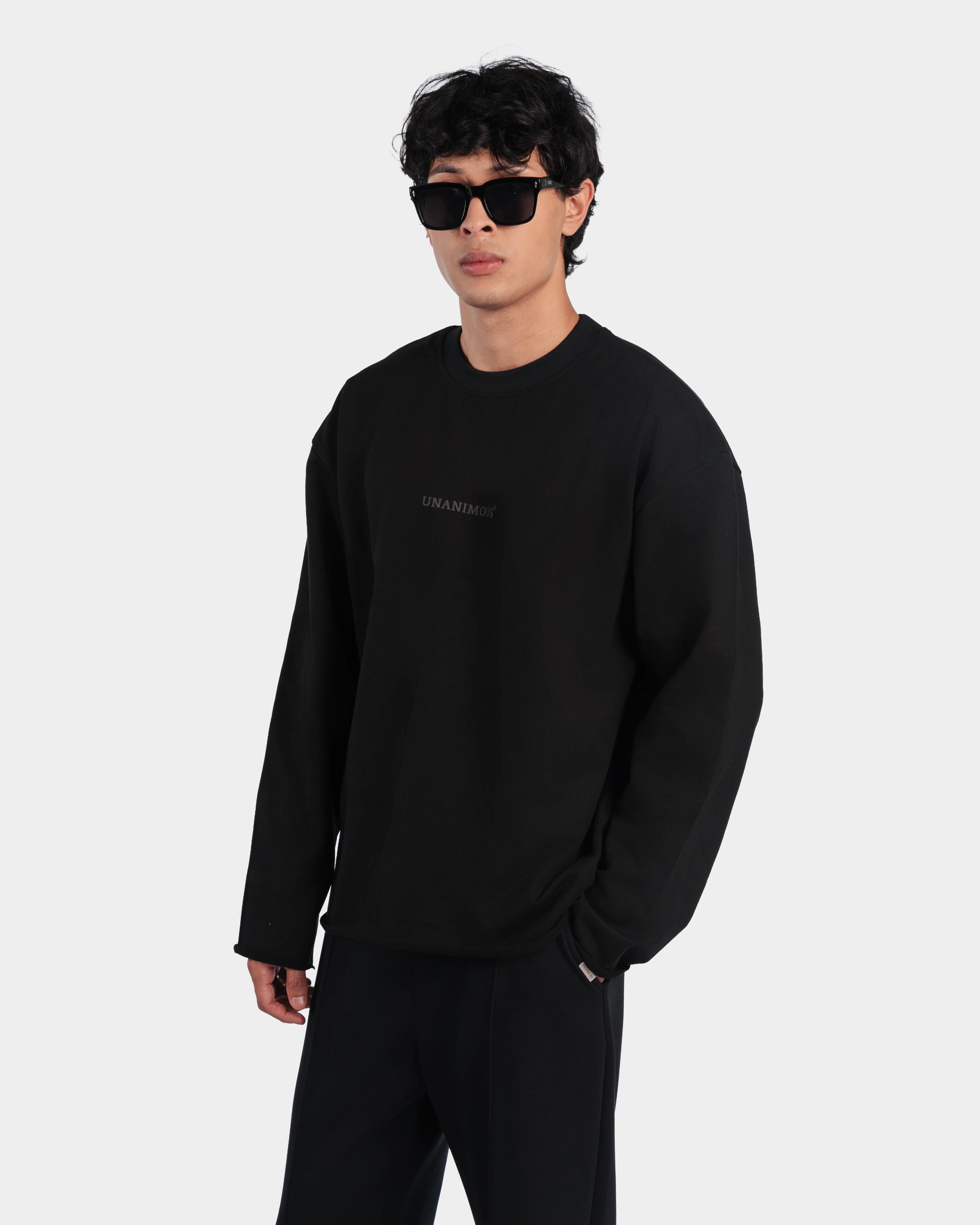 Raw Edge Full Sleeve Tee - alternate view