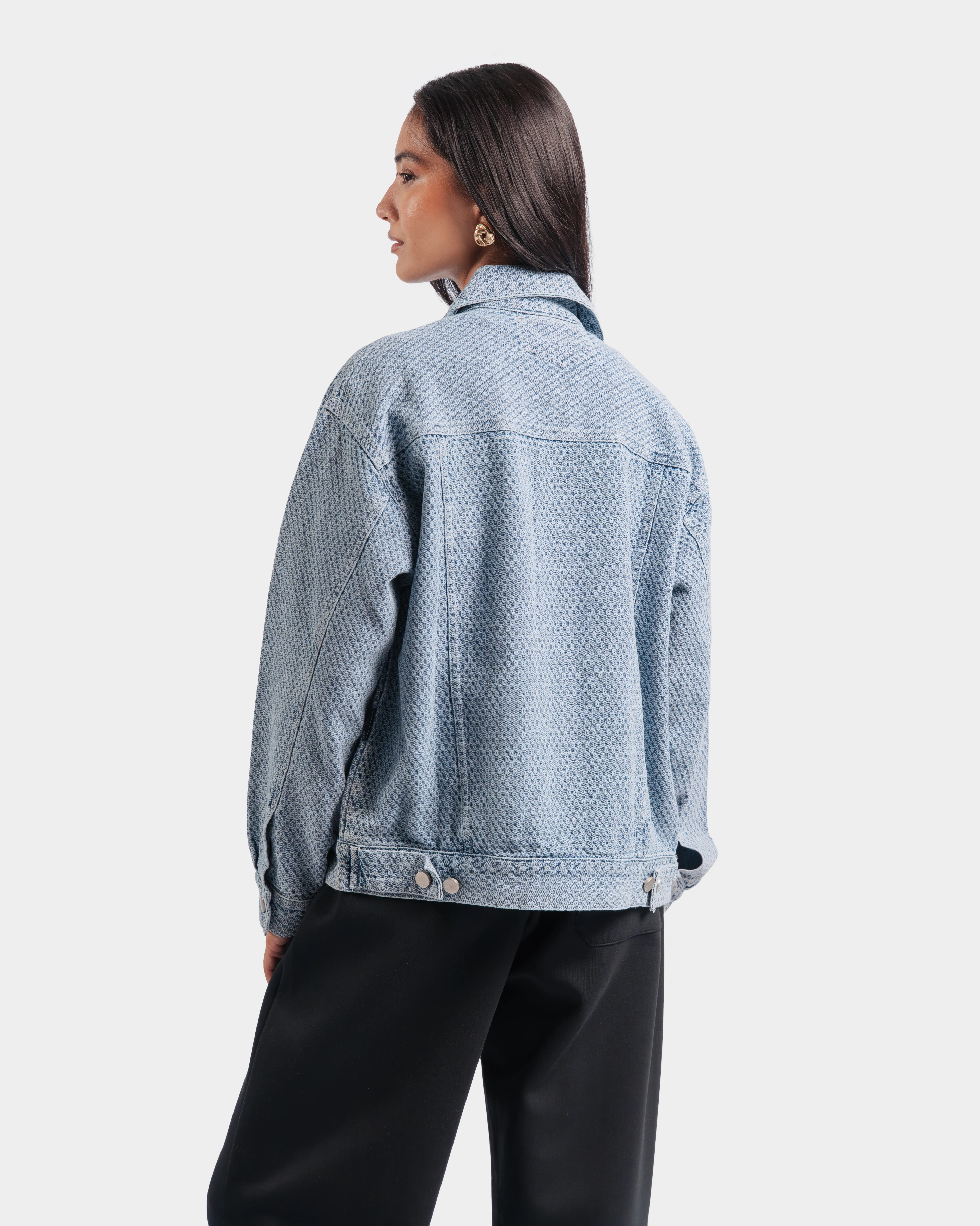 Textured Trucker Jacket - Image 6