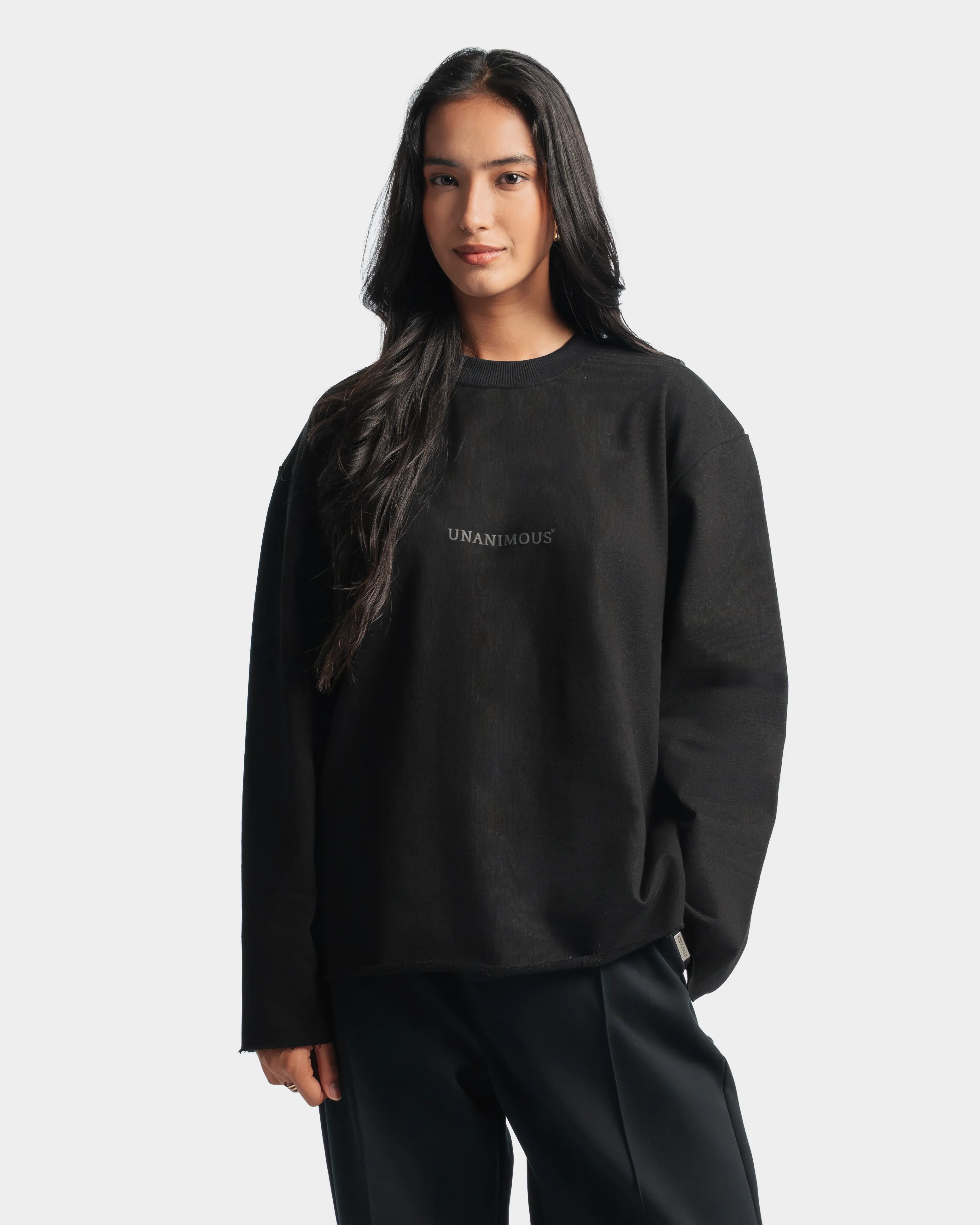 Raw Edge Full Sleeve Tee