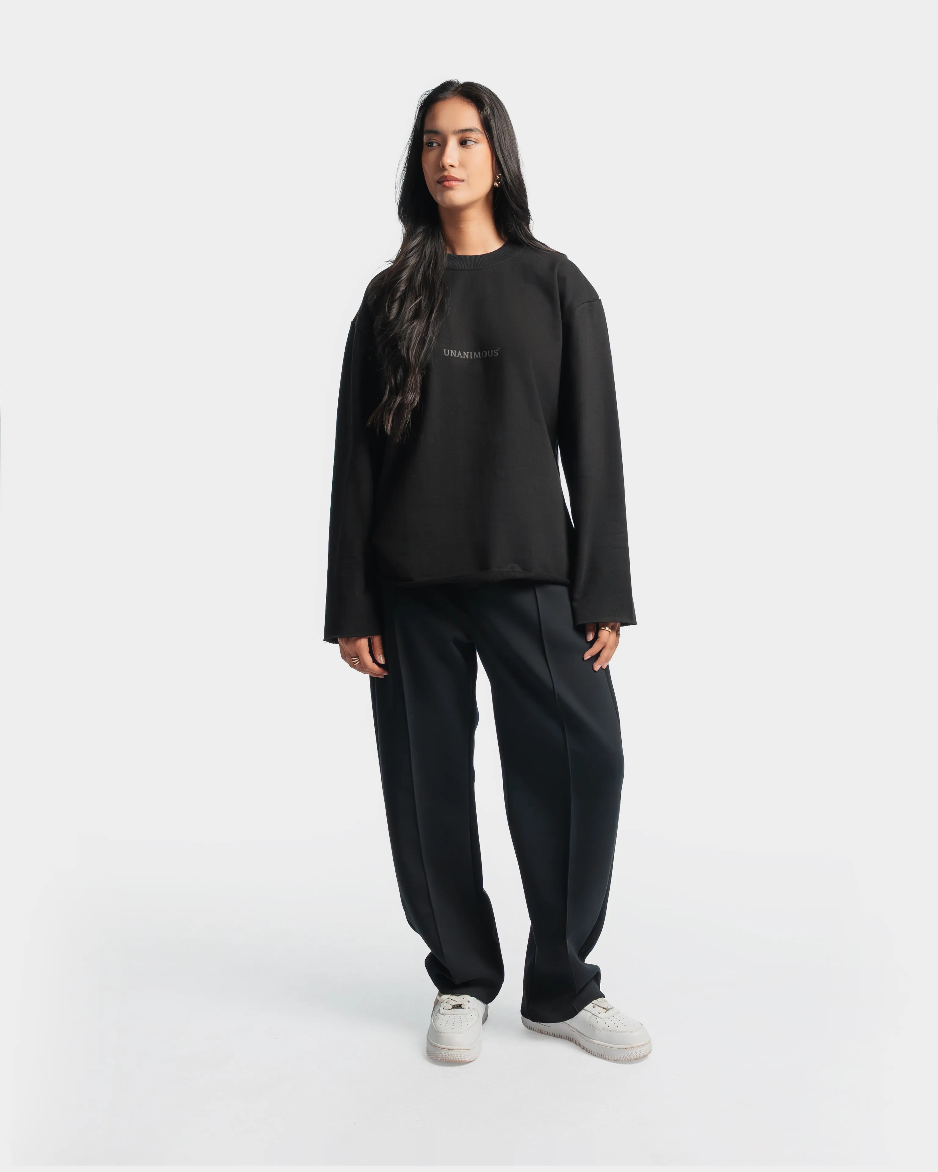 Raw Edge Full Sleeve Tee - Image 9