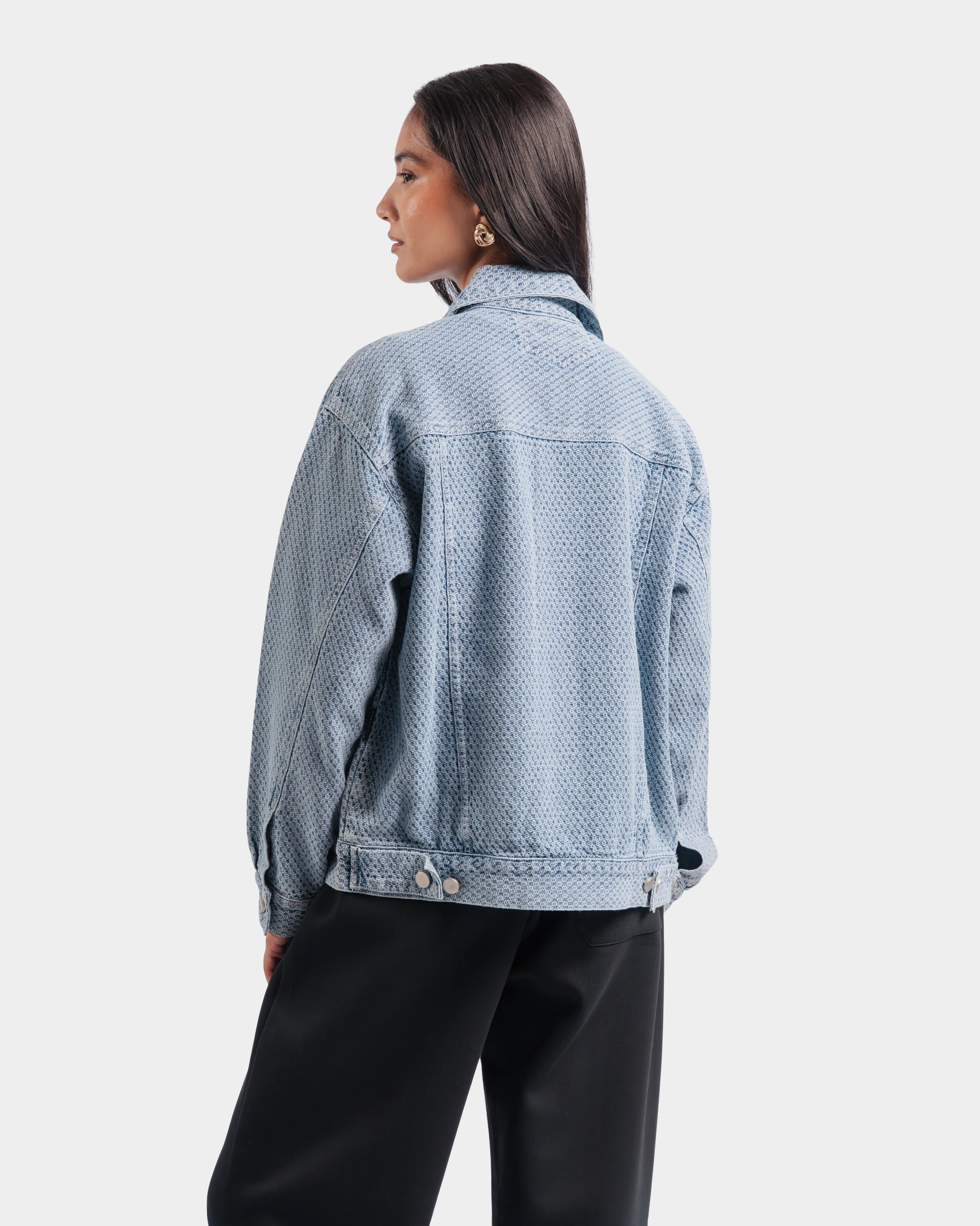 Textured Trucker Jacket - Image 6