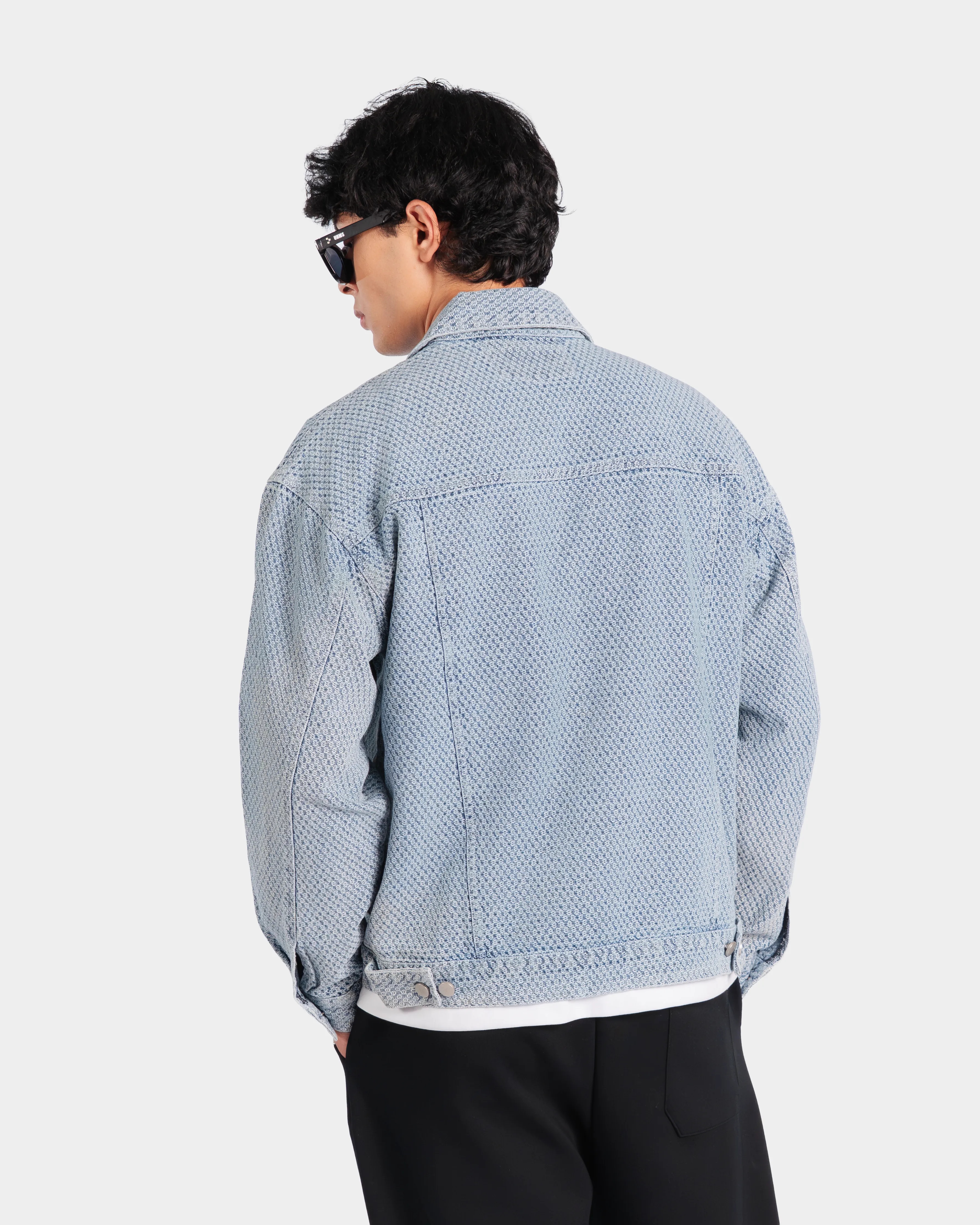 Textured Trucker Jacket - Image 8